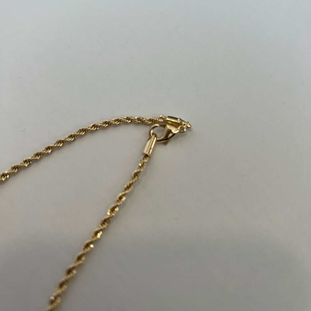 14k gold filled rope necklace - Picture 3 of 5